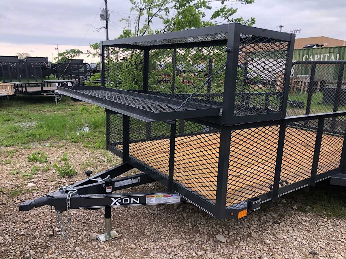 X-ON 14'x77" Landscape Trailer w/ 2' Sides & 4' Gate (L1) - Image 2