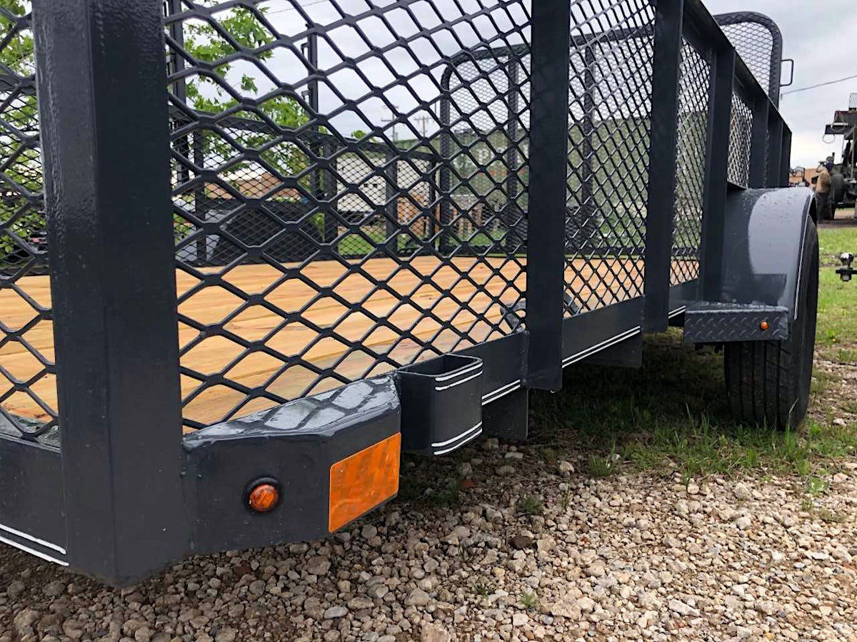 X-ON 14'x77" Landscape Trailer w/ 2' Sides & 4' Gate (L1) - Image 3