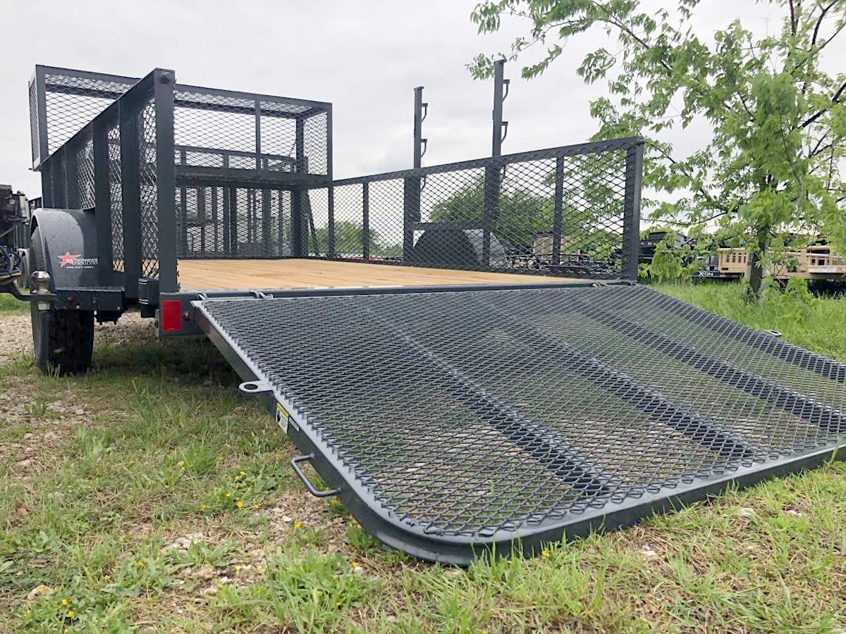 X-ON 14'x77" Landscape Trailer w/ 2' Sides & 4' Gate (L1) - Image 6