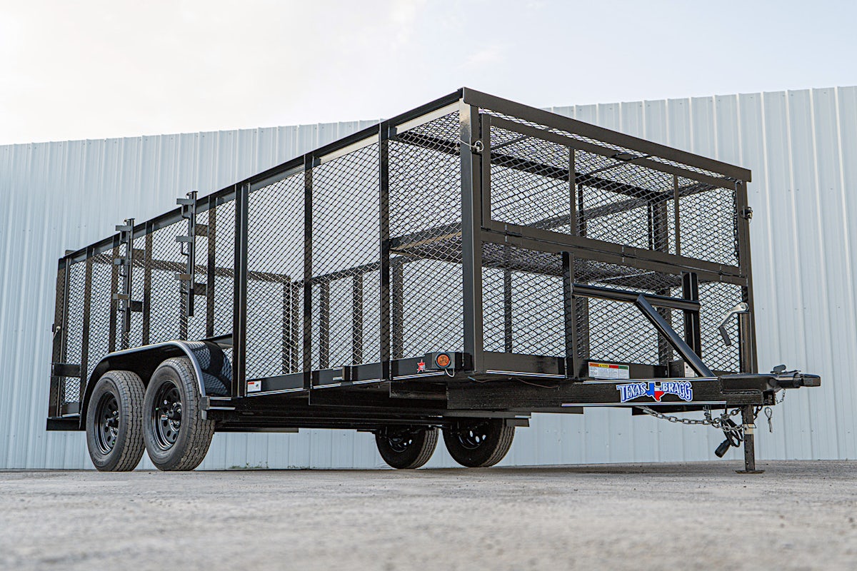 Texas Bragg 16'x83" Landscape Trailer w/ 4' Sides & 4' Gate (L2) - Image 3