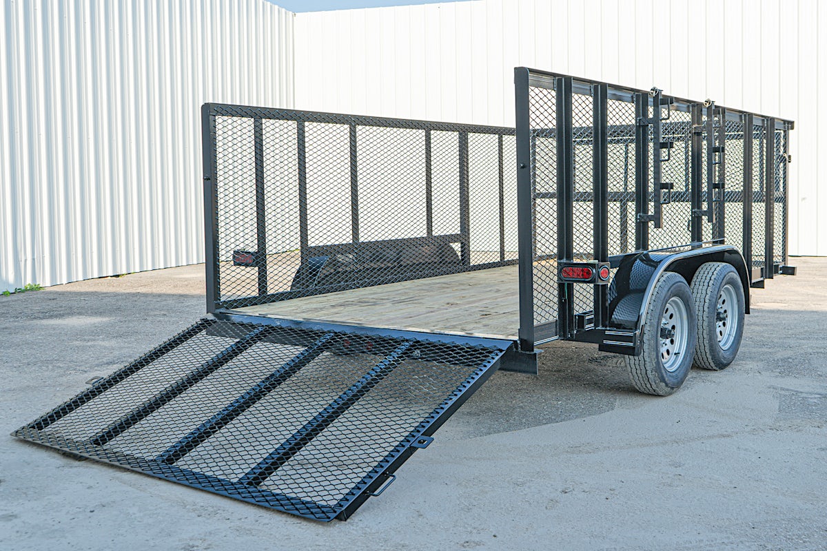 Texas Bragg 14'x83" Landscape Trailer w/ 4' Sides & 4' Gate (L2) - Image 10