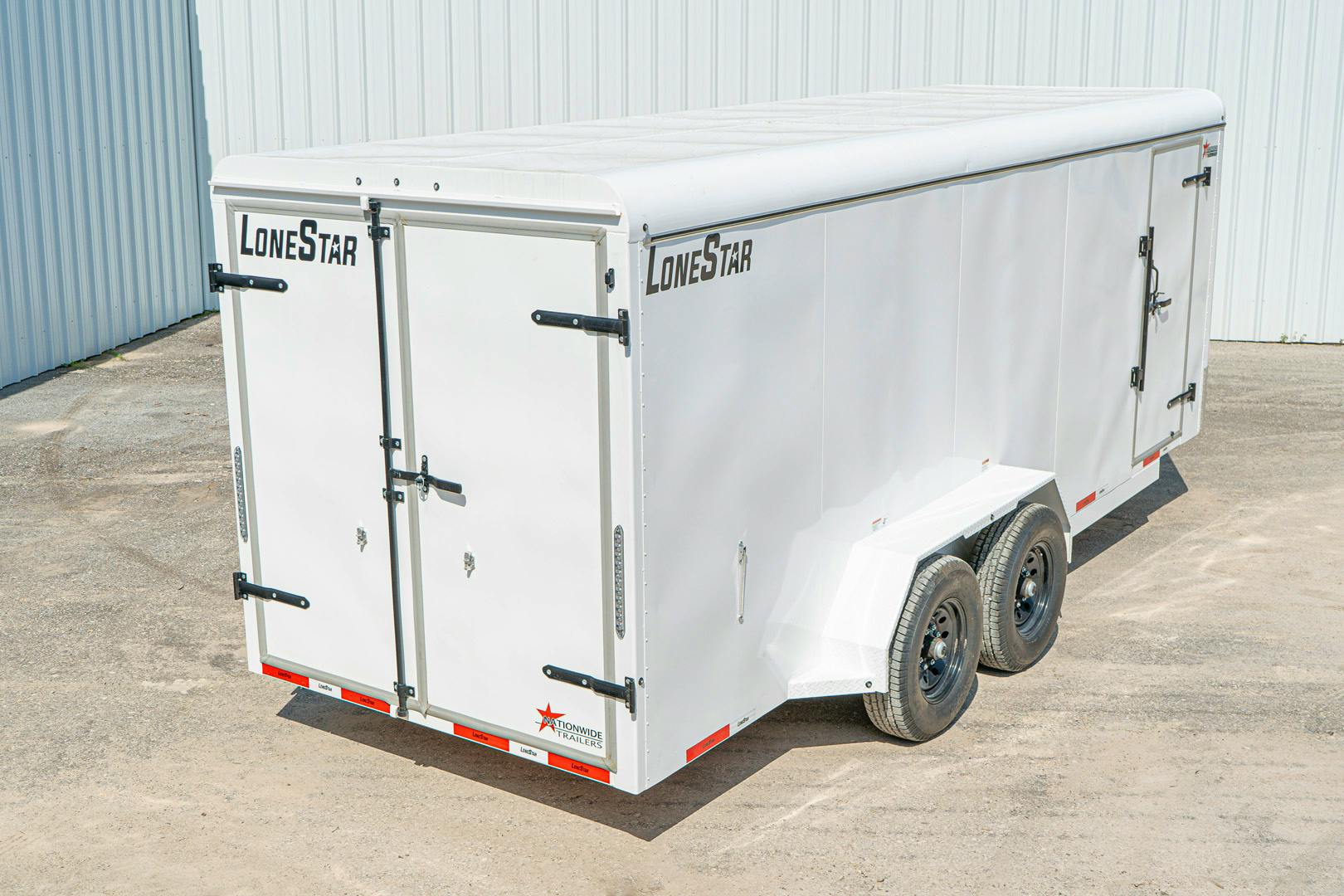 LoneStar 6.5'x20' 14k Steel Enclosed Cargo Trailer w/ Rear Barn Doors (C2) - Image 8