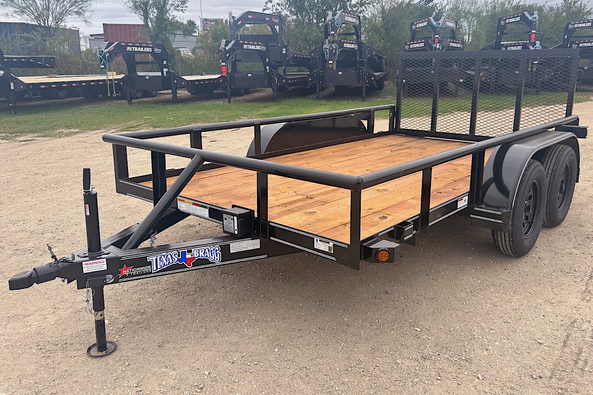 Texas Bragg 12'x83" Utility Trailer w/ 3' Gate (U2) - Image 1