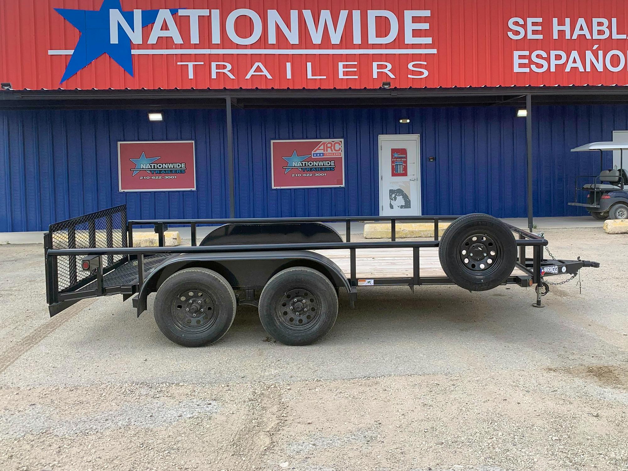 Texas Bragg 14'x83" Utility Trailer (U2) - Stock #82747 - Image 1 of 3