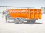 ARC Trailers 14' 14YD Steel Dumpster Bin w/ 4' Sides Stock #82779 - Thumbnail 1