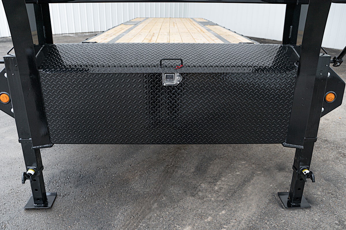 PJ Trailers 32'x102" Gooseneck Low Pro Flatbed Trailer w/ Singles (LS) - Image 6