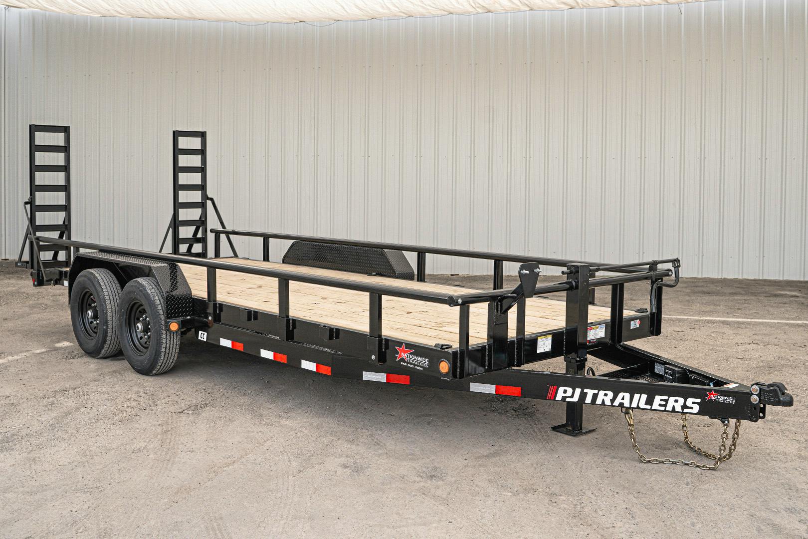 PJ Trailers 20'x83" 6" Channel Equipment Trailer (CC) - Image 2
