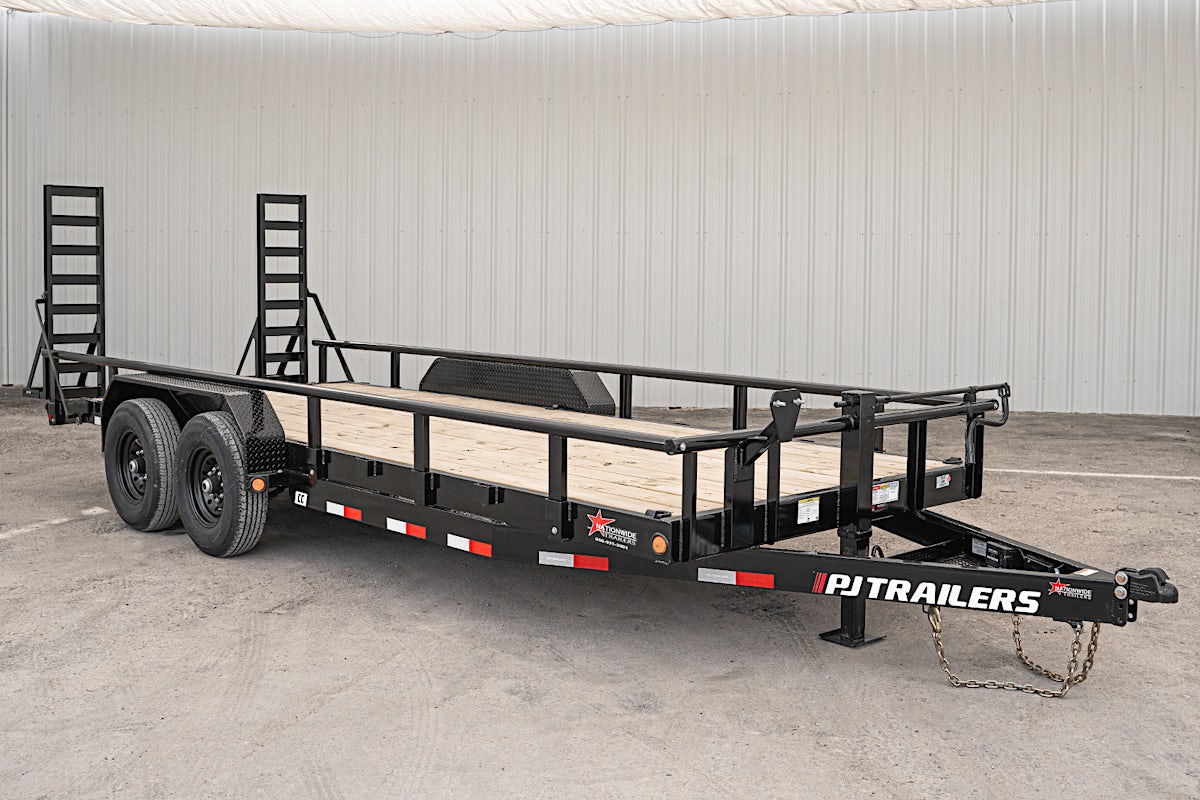 PJ Trailers 20'x83" 6" Channel Equipment Trailer (CC) - Image 2