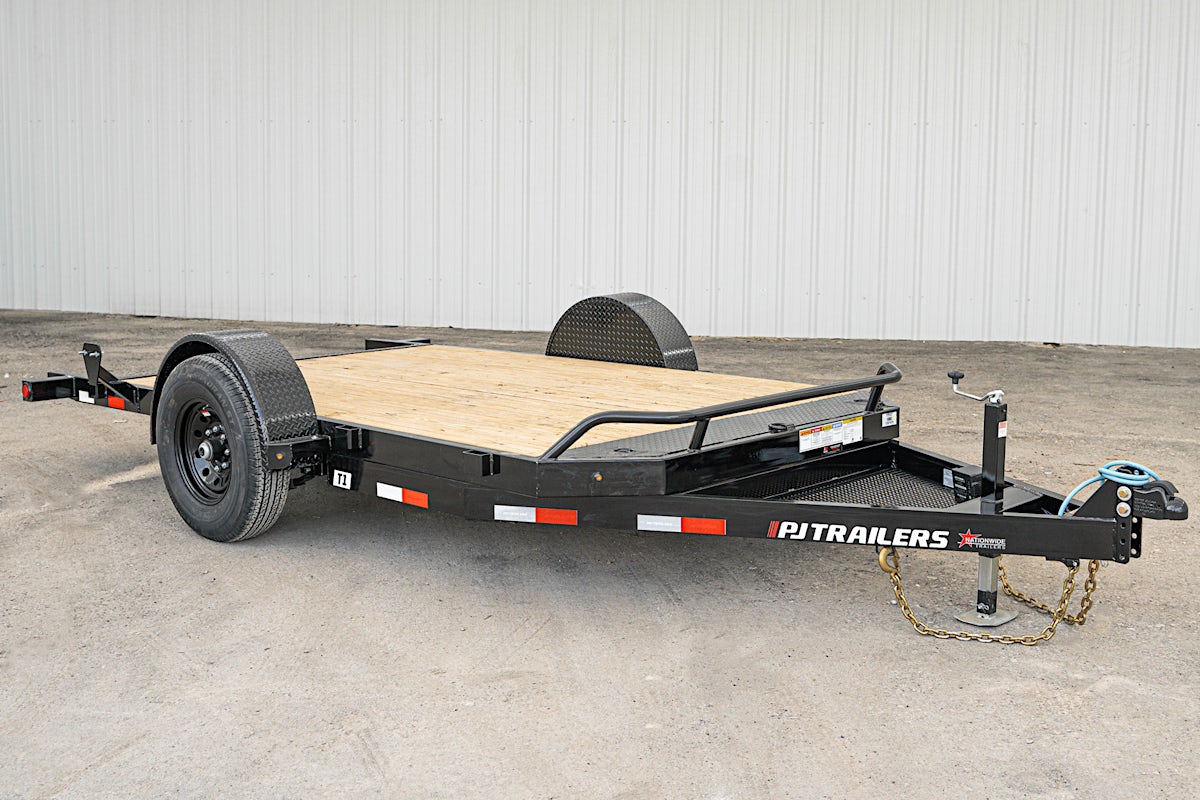 PJ Trailers 13'x81" Single Axle Hydraulic Gravity Tilt Trailer (T1) - Image 3
