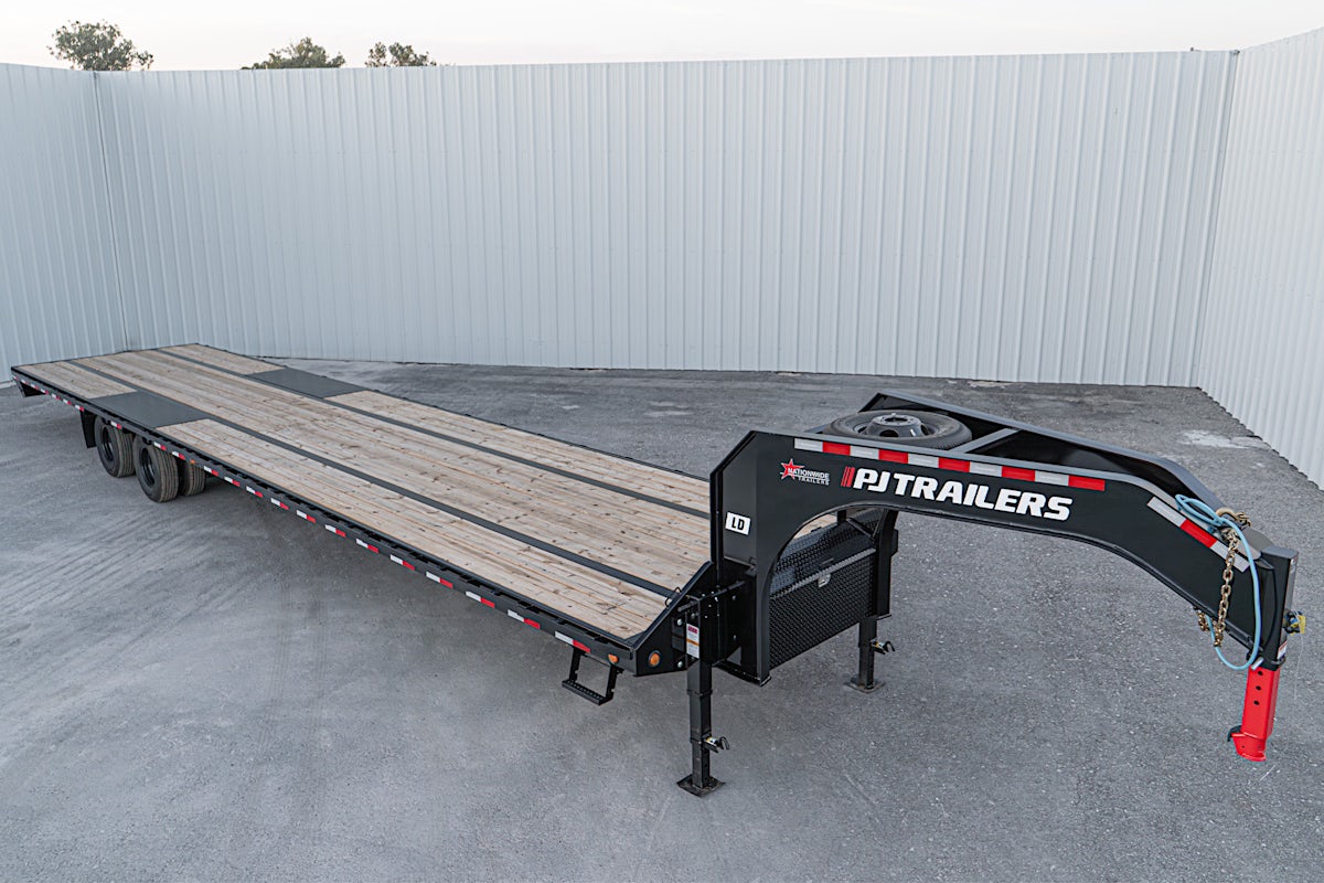 PJ Trailers 40'x102" Gooseneck Low Pro Flatbed Trailer w/ Duals (LD) - Image 4