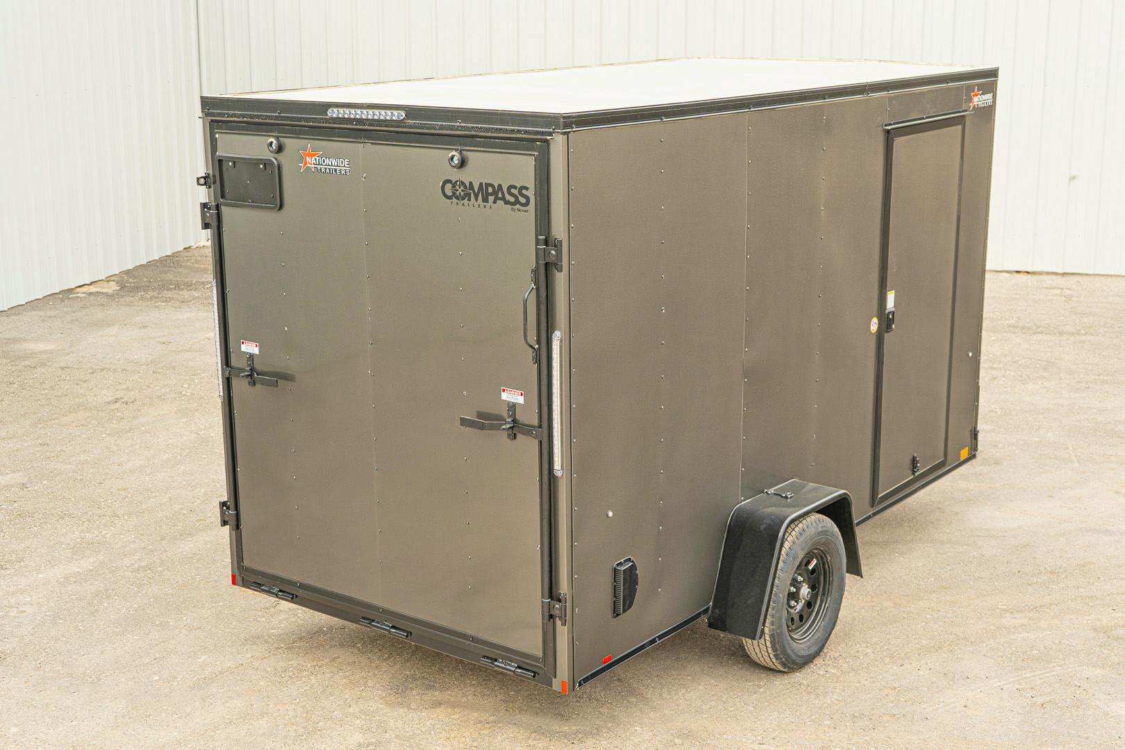 Compass 6'x12' Enclosed Cargo Trailer w/ Rear Ramp Door (C1) - Image 13