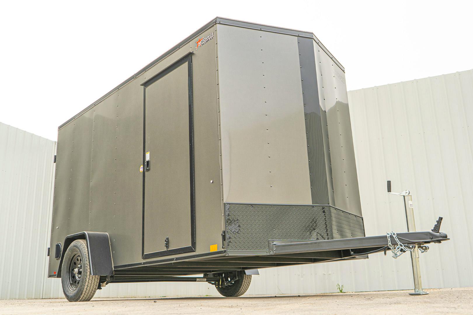 Compass 6'x12' Enclosed Cargo Trailer w/ Rear Ramp Door (C1) - Image 3