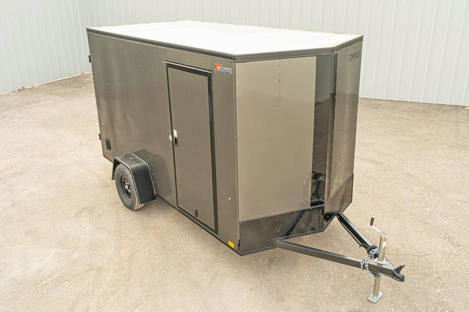 Compass 6'x12' Enclosed Cargo Trailer w/ Rear Ramp Door (C1) - Image 4