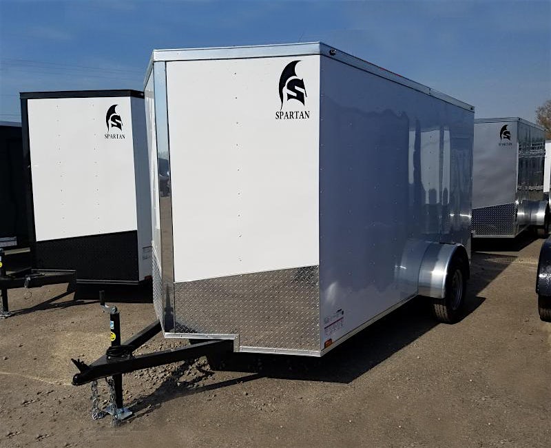 Spartan 6'x10' Enclosed Cargo Trailer w/ Rear Ramp Door (C1) - Stock #82940 - Image 1 of 2 Spartan 6'x10' Enclosed Cargo Trailer w/ Rear Ramp Door (C1) - Stock #82940 - Image 1 of 2