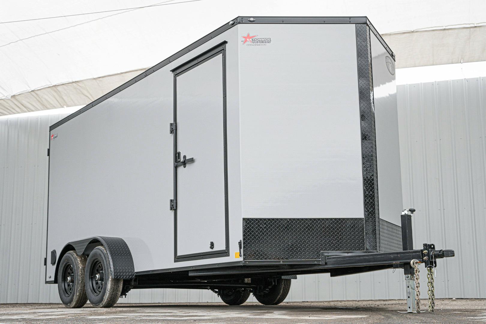 CellTech 7'x14' All-Steel Enclosed Cargo Trailer w/ Rear Ramp Door (C2) - Image 2
