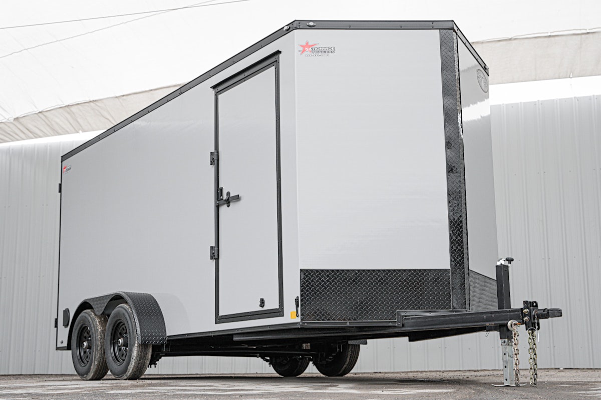 CellTech 7'x14' All-Steel Enclosed Cargo Trailer w/ Rear Ramp Door (C2) - Image 2
