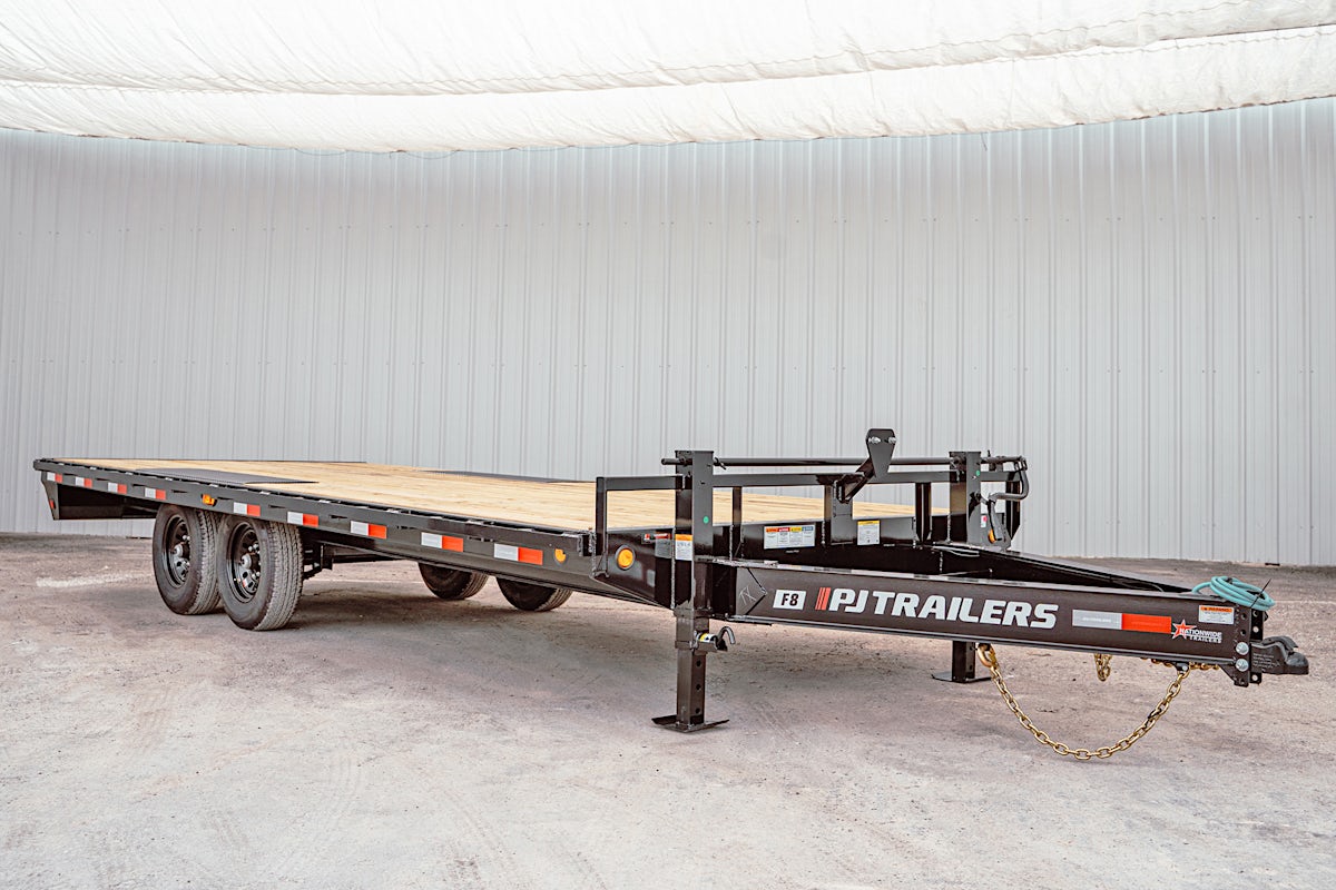 PJ Trailers 24'x102" 8" I-Beam Deckover Flatbed Trailer (F8) - Image 3