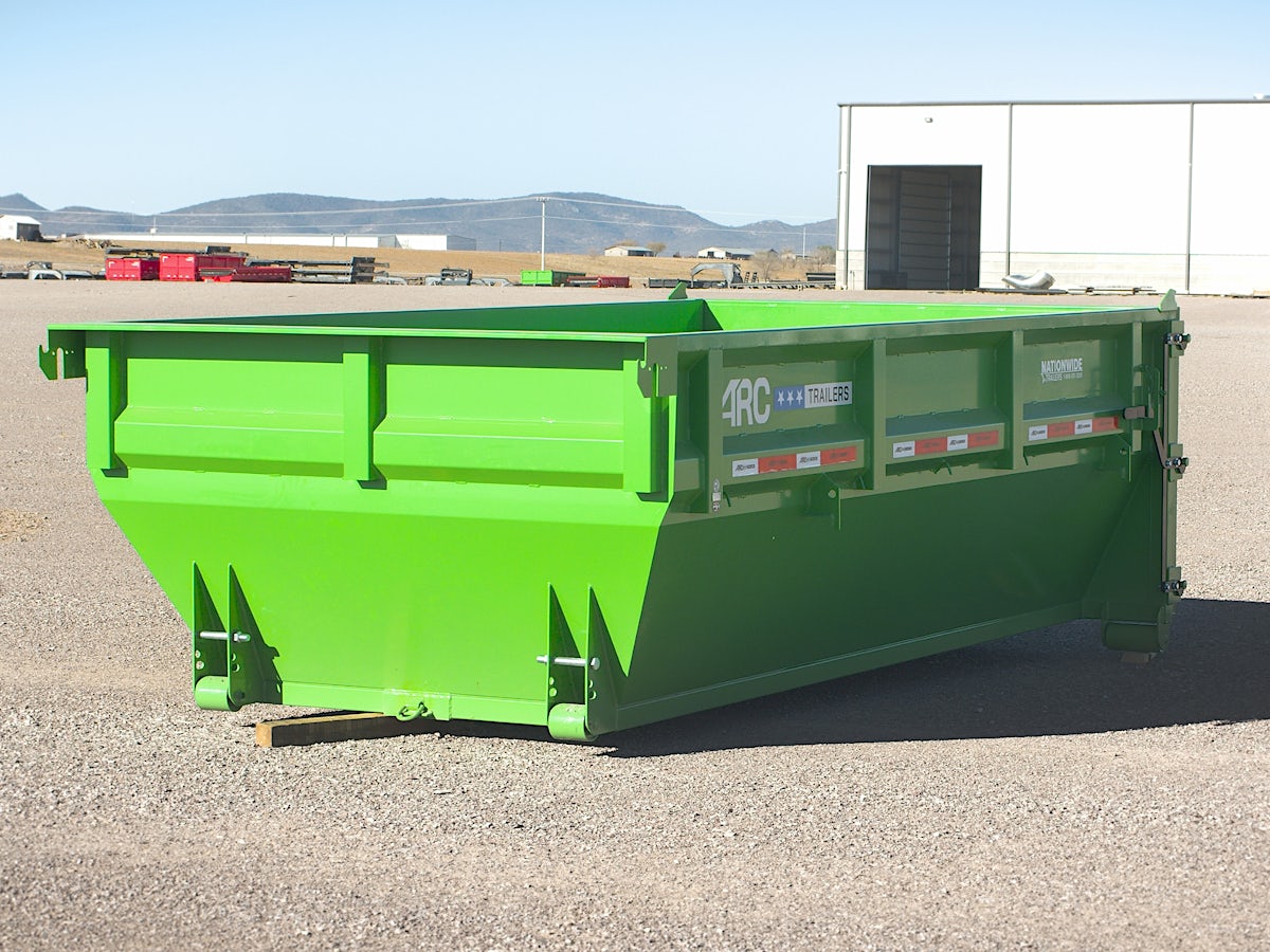 ARC Trailers 14' 14YD Steel Dumpster Bin w/ 4' Sides - Image 2