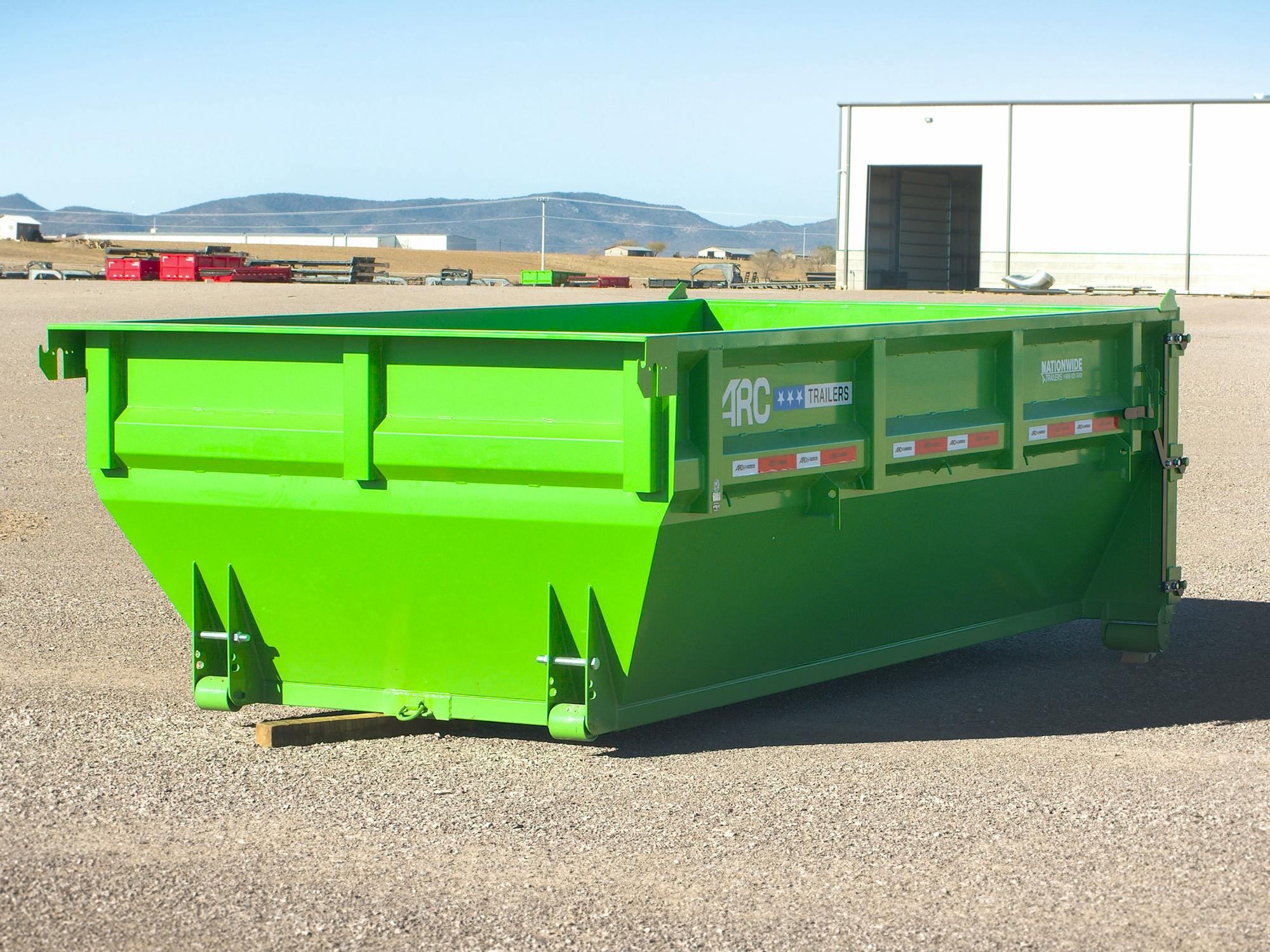 ARC Trailers 14' 14YD Steel Dumpster Bin w/ 4' Sides