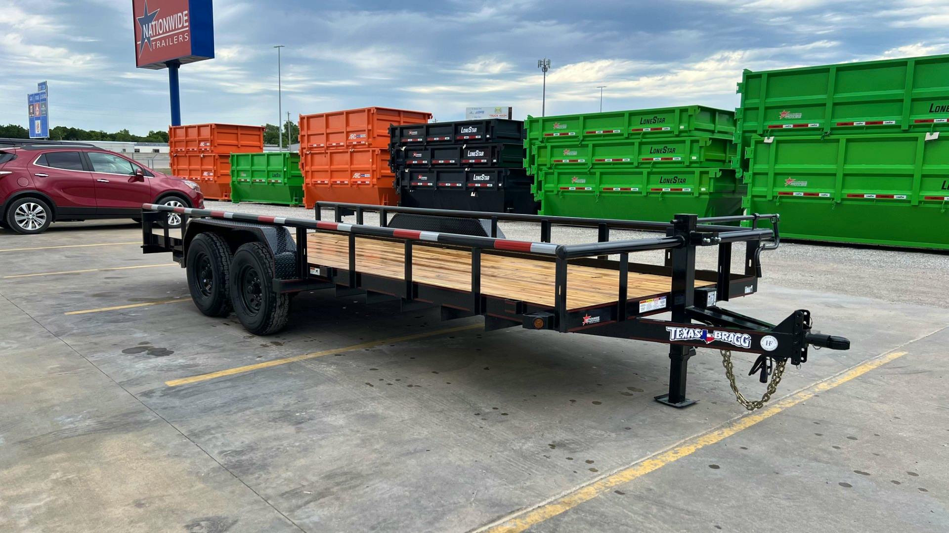 Texas Bragg 20'x83" Equipment Trailer w/ Slide-In Ramps (ET) - Image 2