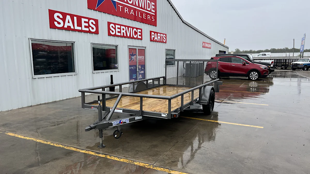 Texas Bragg 14'x77" Utility Trailer w/ 3' Gate (U1) - Stock #83042 - Image 6 of 7 Texas Bragg 14'x77" Utility Trailer w/ 3' Gate (U1) - Stock #83042 - Image 6 of 7
