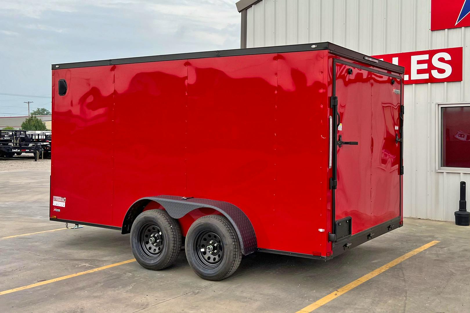 Spartan 7'x14' Enclosed Cargo Trailer w/ Rear Ramp Door (C2) - Stock #83051 - Image 5 of 7