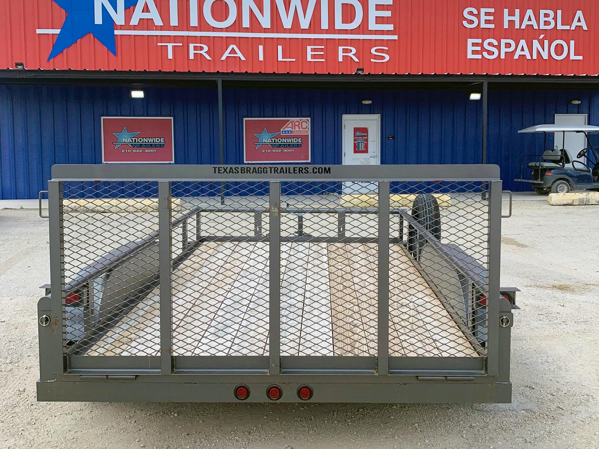Texas Bragg 12'x83" Utility Trailer w/ 3' Gate (U2) - Stock #83077 - Image 3 of 3