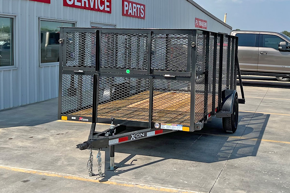 X-ON 12'x77" Landscape Trailer w/ 4' Sides & 4' Gate (L1) - Image 3