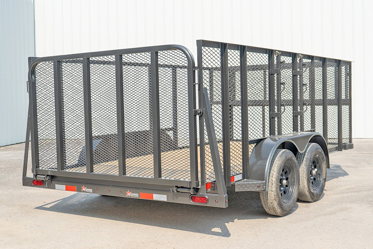 X-ON 14'x83" Landscape Trailer w/ 4' Sides & 4' Gate (L2) - Image 13
