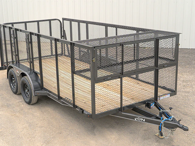 X-ON 16'x83" Landscape Trailer w/ 4' Sides & 4' Gate (L2)