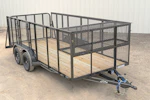 X-ON 16'x83" Landscape Trailer w/ 4' Sides & 4' Gate (L2) Stock #83085 - Thumbnail 1