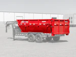 ARC Trailers 14' 14YD Steel Dumpster Bin w/ 4' Sides Stock #83126 - Thumbnail 1