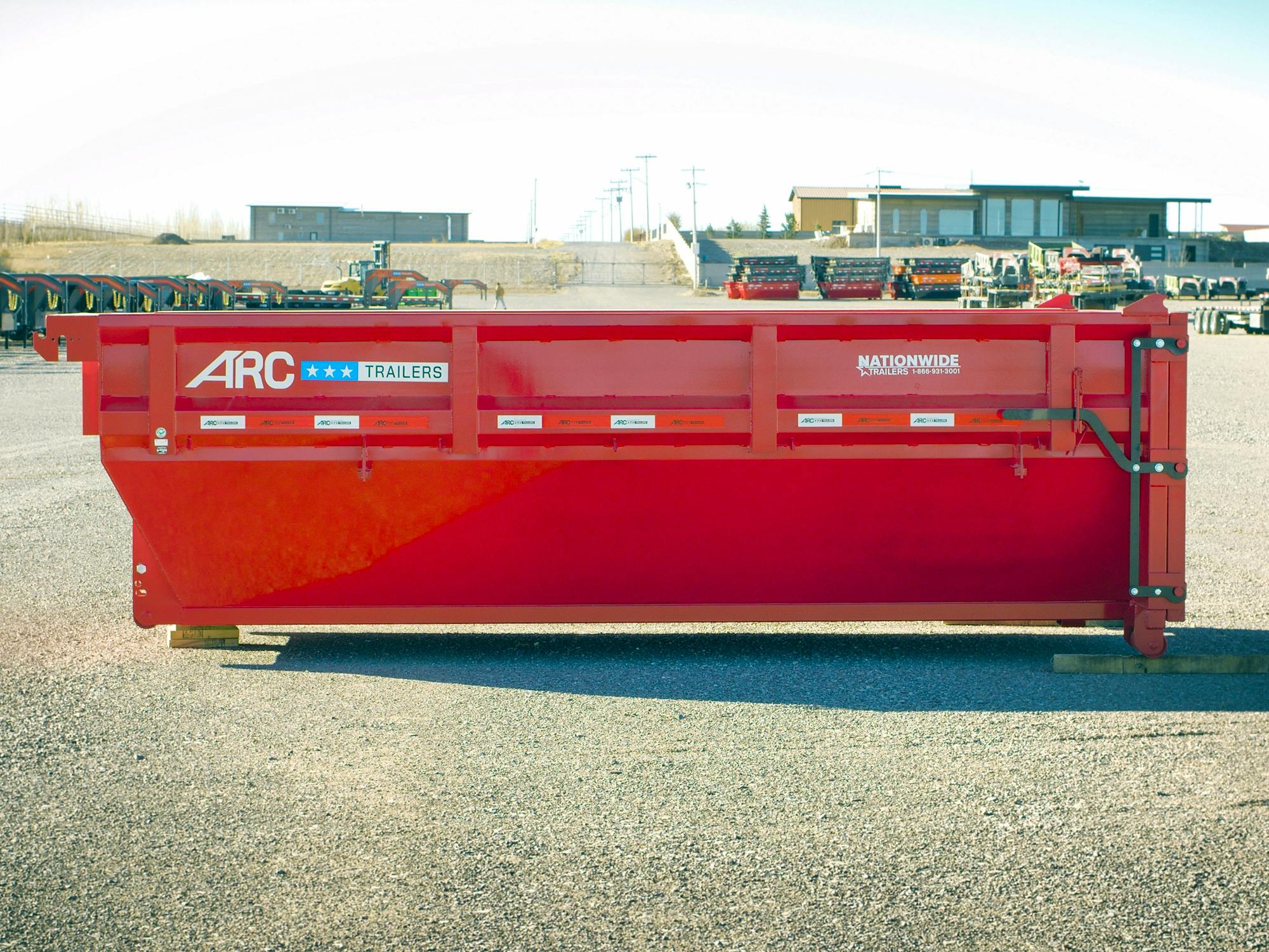 ARC Trailers 14' 14YD Steel Dumpster Bin w/ 4' Sides