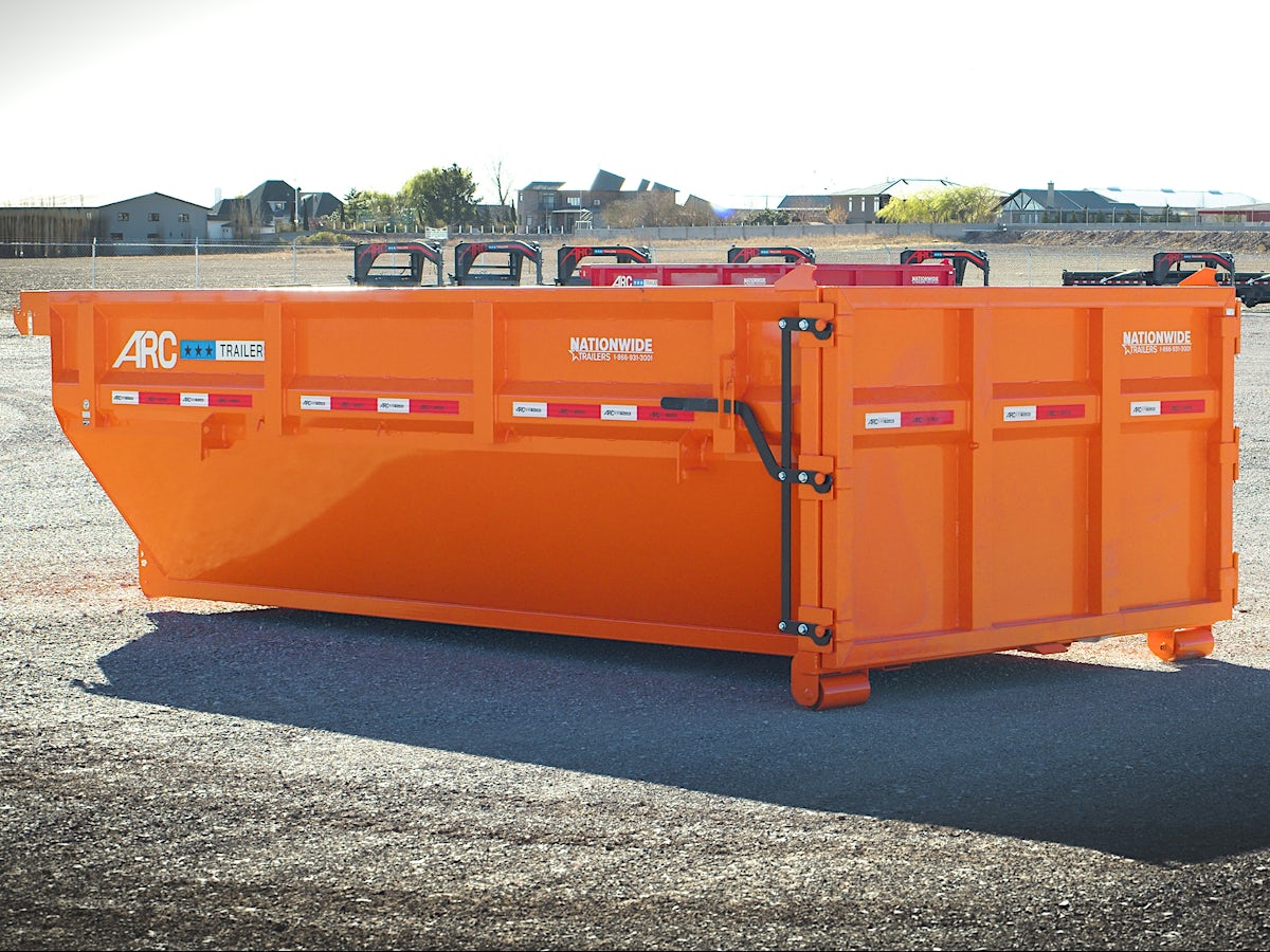 ARC Trailers 14' 14YD Steel Dumpster Bin w/ 4' Sides - Image 8