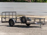 Texas Bragg 12'x77" Utility Trailer w/ 3' Gate & 2' Dovetail (U1) Stock #83142 - Thumbnail 1