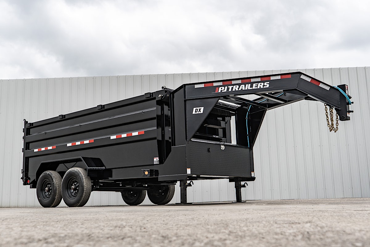 PJ Trailers 14'x83" 18k GN Low Pro Dump Trailer w/ 4' Sides (DX) - Image 6