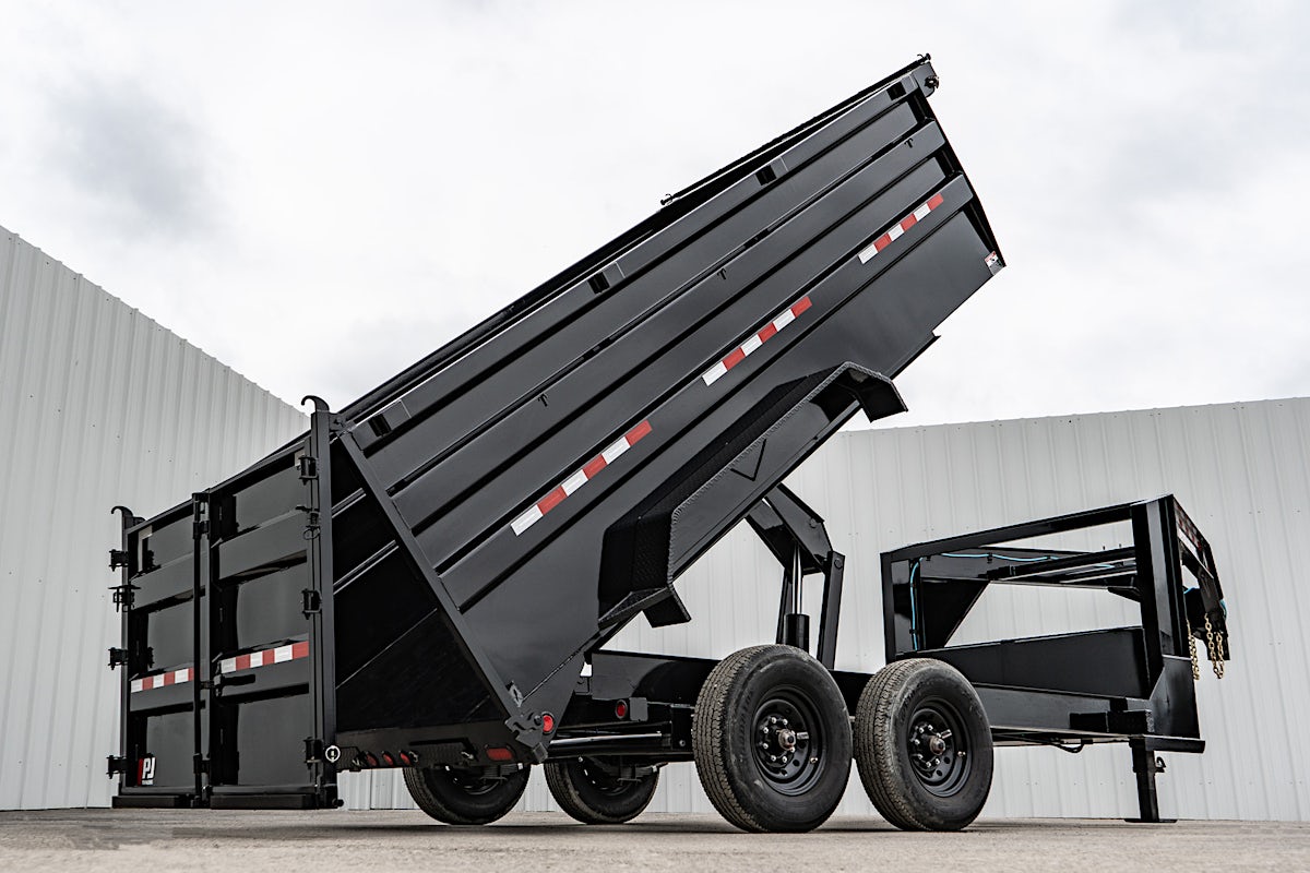 PJ Trailers 14'x83" 18k GN Low Pro Dump Trailer w/ 4' Sides (DX) - Image 32