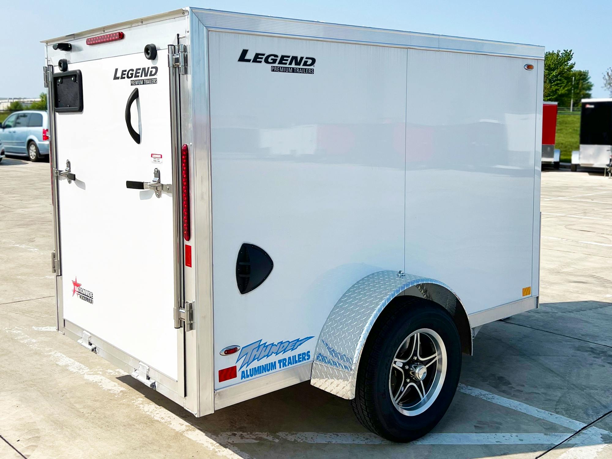 Legend 5'x8' Enclosed Cargo Trailer w/ Rear Ramp Door (C1) - Stock #83241 - Image 3 of 7