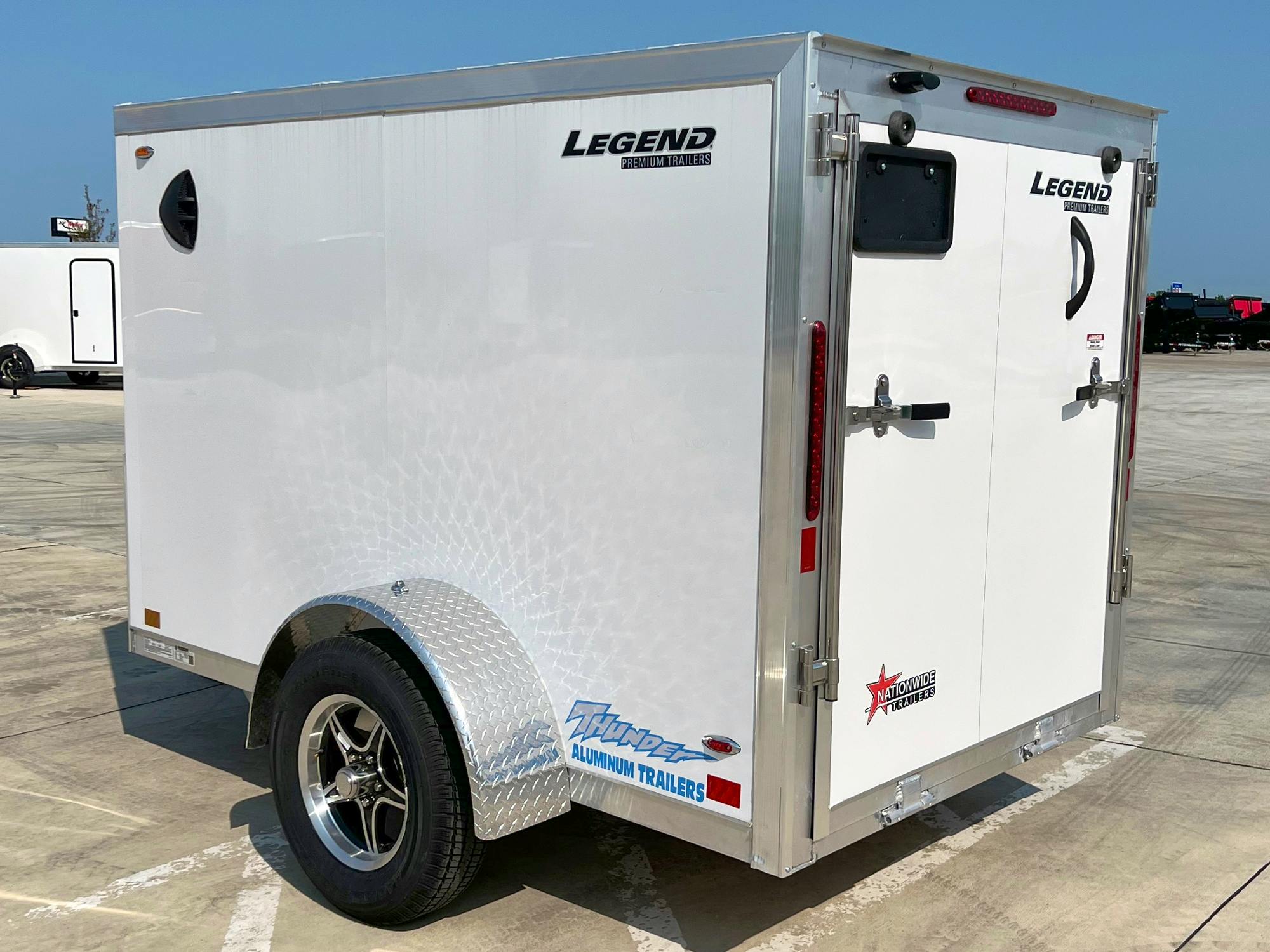 Legend 5'x8' Enclosed Cargo Trailer w/ Rear Ramp Door (C1) - Stock #83241 - Image 4 of 7