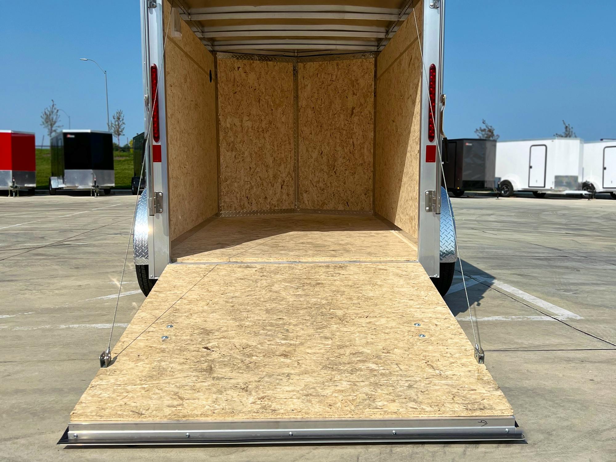 Legend 5'x8' Enclosed Cargo Trailer w/ Rear Ramp Door (C1) - Stock #83241 - Image 7 of 7