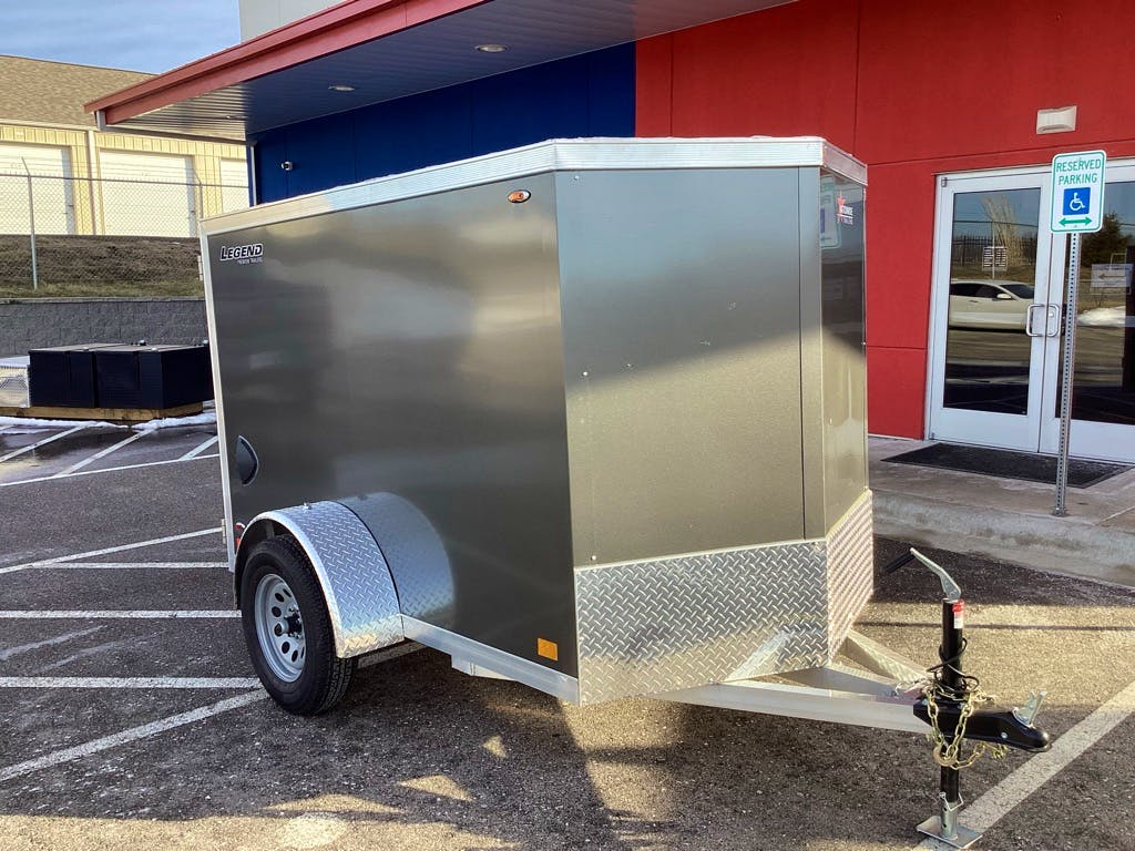 Legend 5'x8' Enclosed Cargo Trailer w/ Rear Barn Door - Stock #83243 - Image 1 of 5