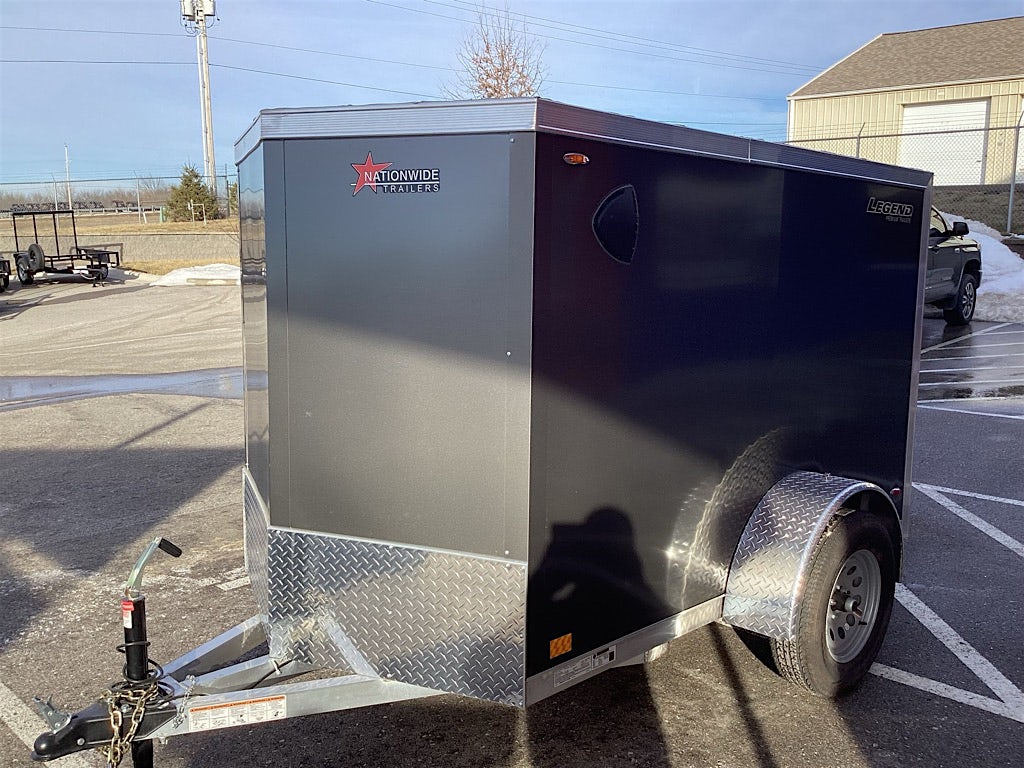 Legend 5'x8' Enclosed Cargo Trailer w/ Rear Barn Door - Stock #83243 - Image 3 of 5 Legend 5'x8' Enclosed Cargo Trailer w/ Rear Barn Door - Stock #83243 - Image 3 of 5