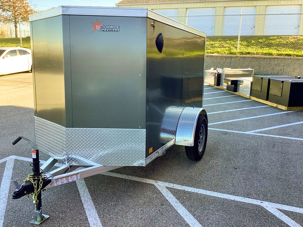 Legend 5'x8' Enclosed Cargo Trailer w/ Rear Barn Door - Image 2