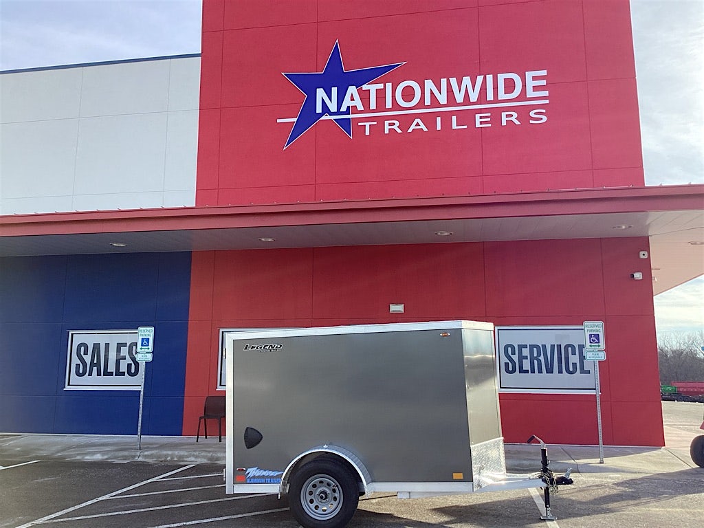 Legend 5'x8' Enclosed Cargo Trailer w/ Rear Barn Door - Stock #83243 - Image 2 of 5 Legend 5'x8' Enclosed Cargo Trailer w/ Rear Barn Door - Stock #83243 - Image 2 of 5