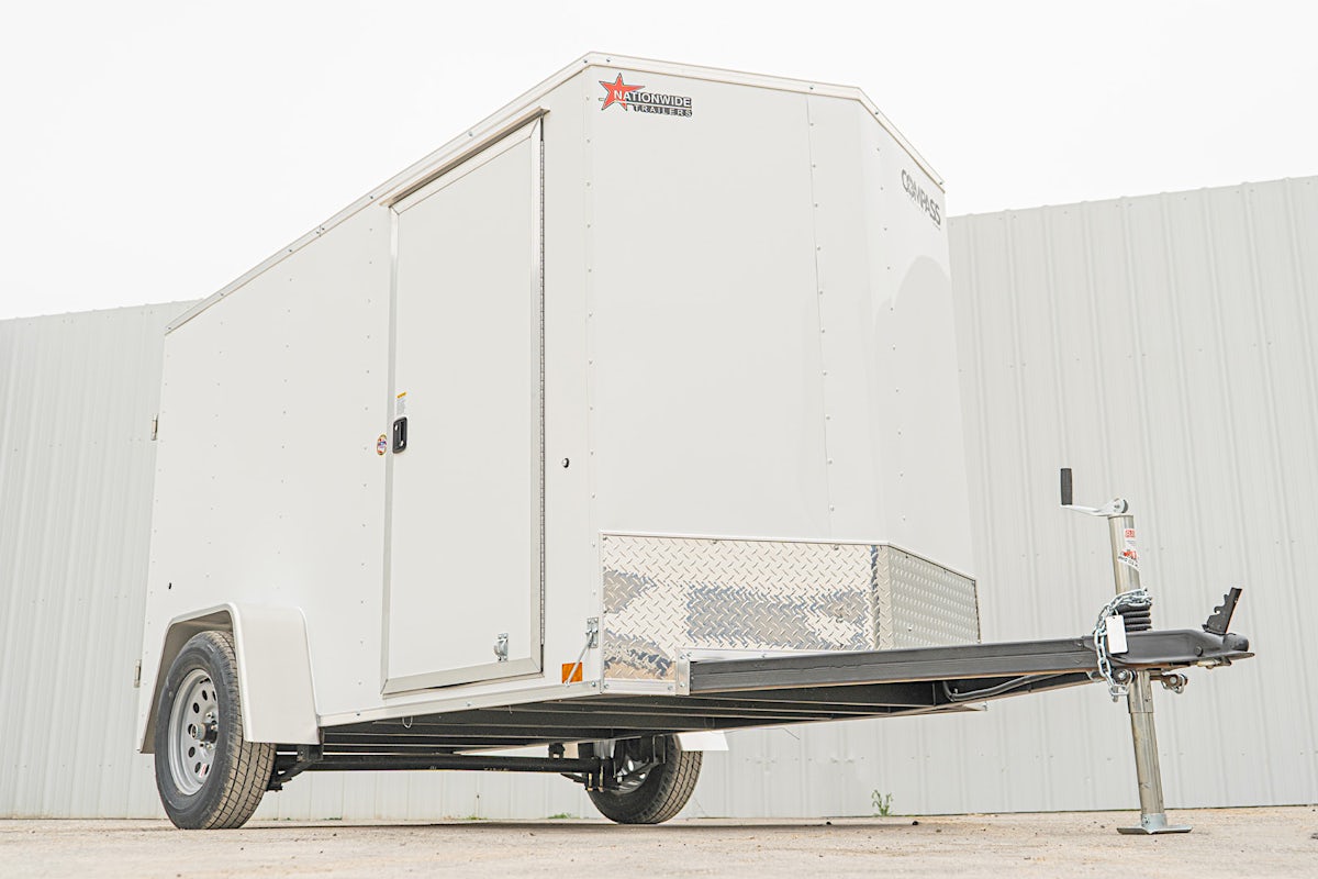 Compass 5'x10' Enclosed Cargo Trailer w/ Rear Ramp Door (C1) - Image 3