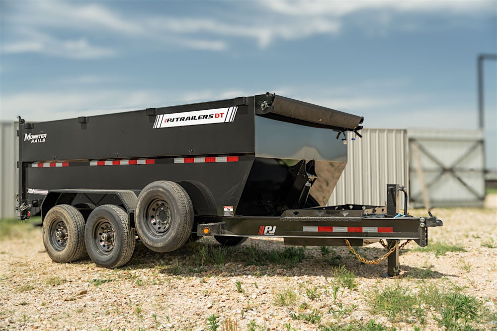 PJ Trailers 14'x83" Telescopic Dump Trailer w/ 4' Sides (DT) - Image 12