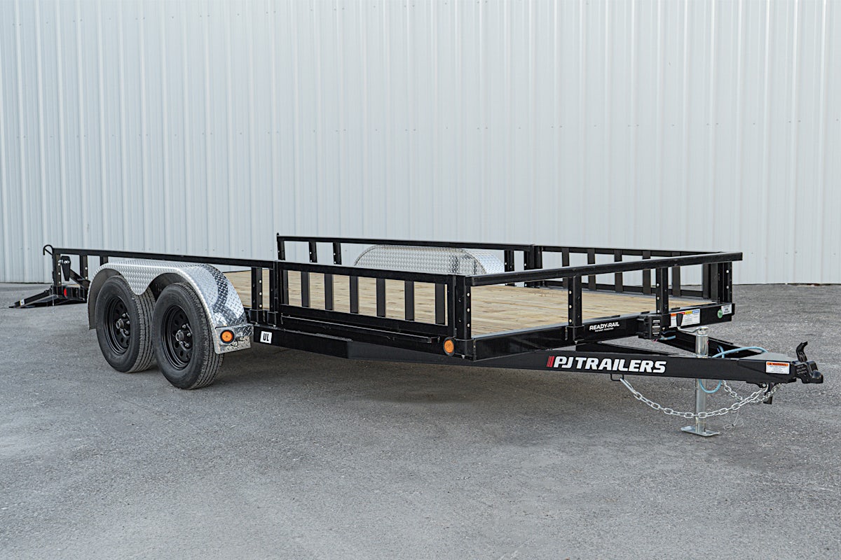 PJ Trailers 20'x83" Tandem Axle 4" Channel Utility Trailer (UL) - Image 4