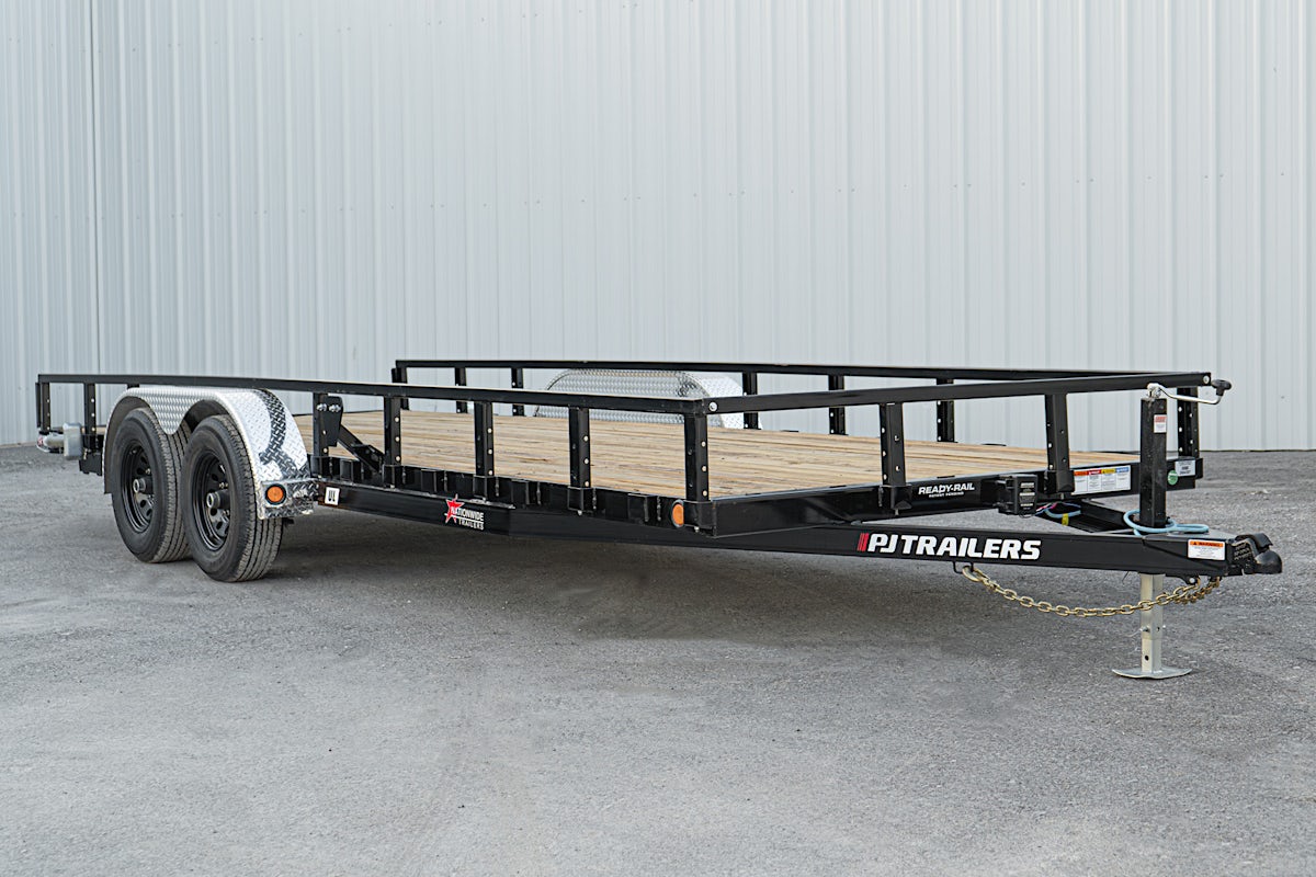 PJ Trailers 20'x83" Tandem Axle 4" Channel Utility Trailer (UL) - Image 2