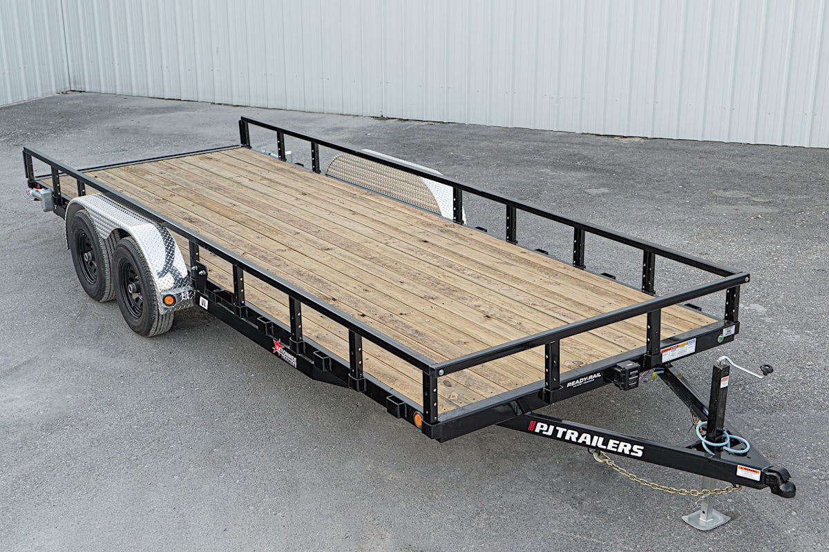 PJ Trailers 20'x83" Tandem Axle 4" Channel Utility Trailer (UL) - Image 4