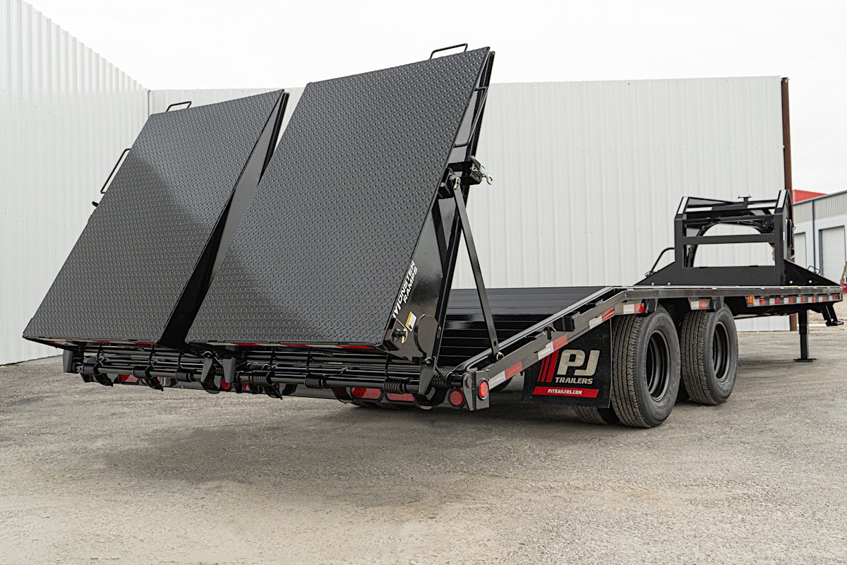 PJ Trailers 25'x102" Gooseneck Low Pro Flatbed Trailer w/ Duals (LD) - Image 26